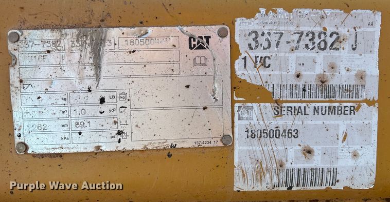 image for item EL6079 2018 Caterpillar 415F2 IL landscape tractor