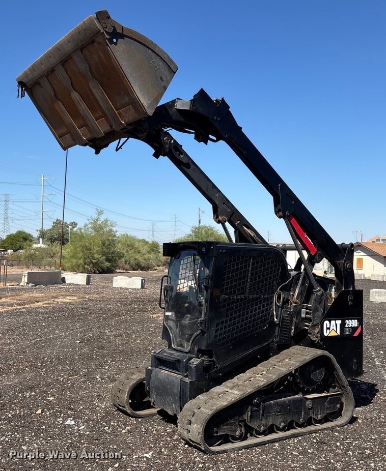 image for item EL6081 2018 Caterpillar 299D2XHP tracked skid steer loader