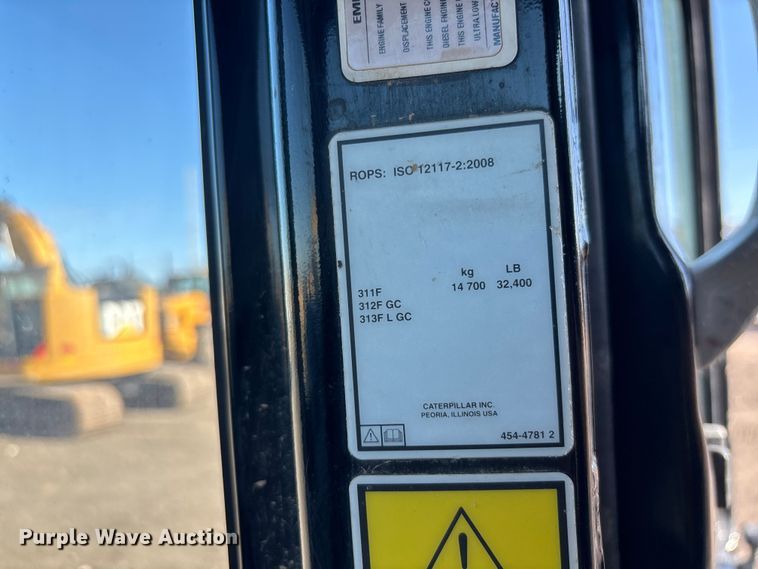 image for item EL6086 2018 Caterpillar 311FL RR  excavator