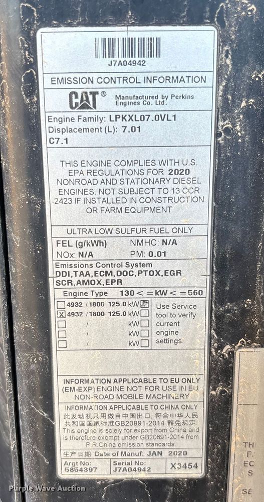 image for item EL6089 2020 Caterpillar 930M wheel loader