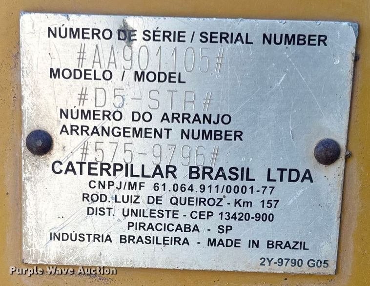 image for item EL6091 2020 Caterpillar D5 dozer