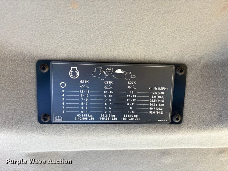 image for item EL6092 2022 Caterpillar 623K elevating scraper