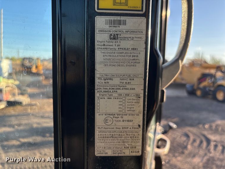 image for item EL6103 2016 Caterpillar 330F L excavator