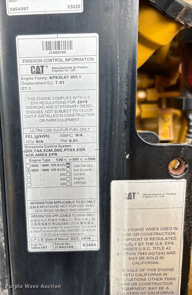 image for item EL6109 2020 Caterpillar 930M wheel loader