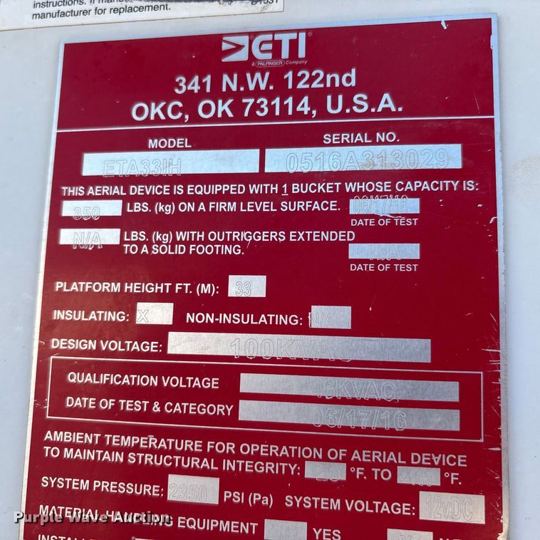 image for item EM0517 2016 Ford F350 Super Duty bucket truck