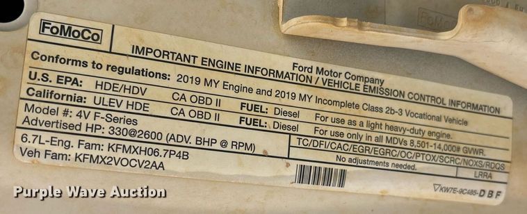 image for item EM0518 2019 Ford F350 Super Duty bucket truck