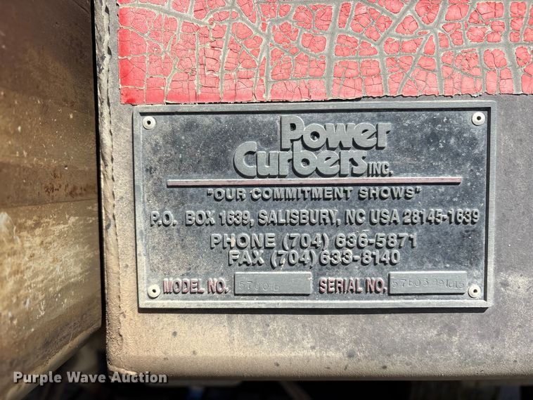 image for item EM0562 1999 Power Curber 5700B curb machine