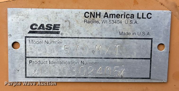 image for item EM0564 2005 Case 570MXT landscape tractor