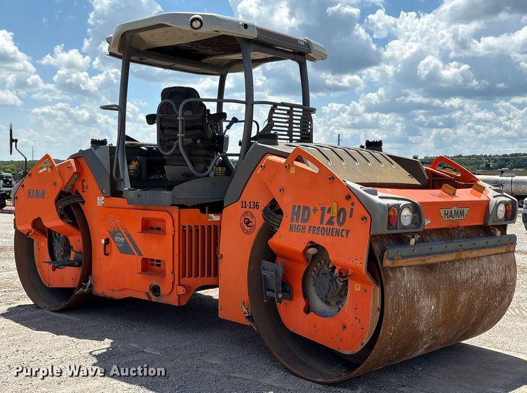 image for item EM0566 2016 Hamm HD+120i double drum vibratory roller