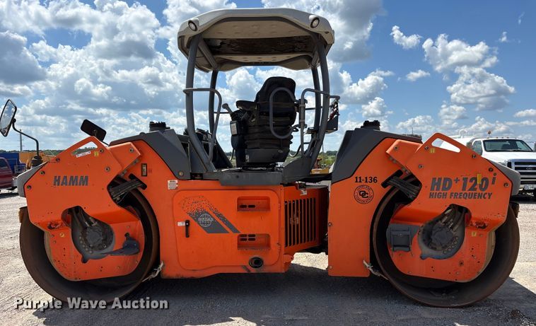 image for item EM0566 2016 Hamm HD+120i double drum vibratory roller