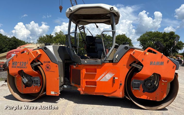 image for item EM0566 2016 Hamm HD+120i double drum vibratory roller
