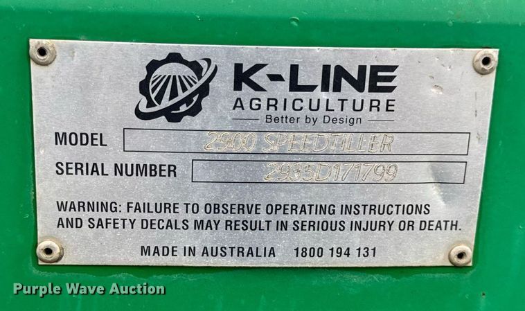 image for item EM2207 K-Line 2900 Speedtiller vertical tillage