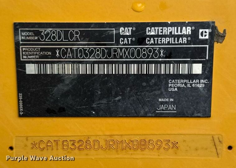 image for item EM2209 2014 Caterpillar 328D LCR excavator