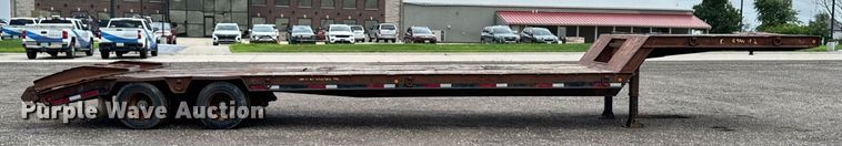 image for item EM2211 1999 Dynaweld drop deck equipment trailer