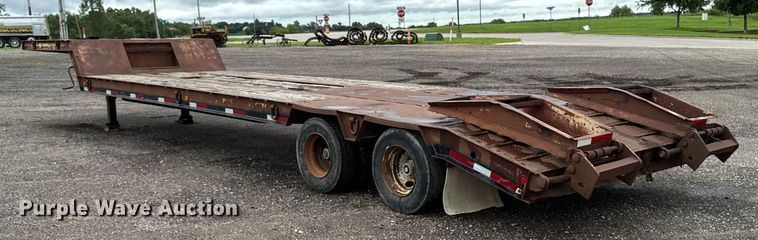 image for item EM2211 1999 Dynaweld drop deck equipment trailer