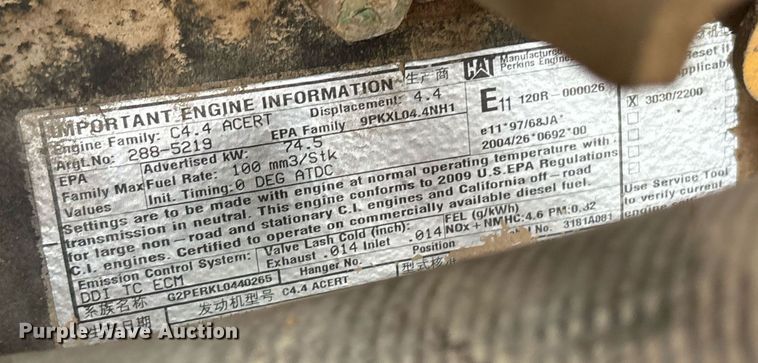 image for item EM2214 2010 Caterpillar  420E backhoe