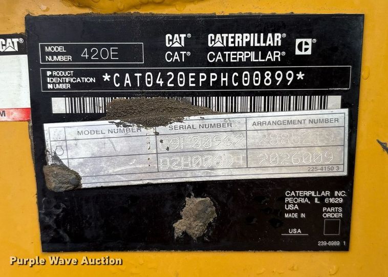 image for item EM2214 2010 Caterpillar  420E backhoe