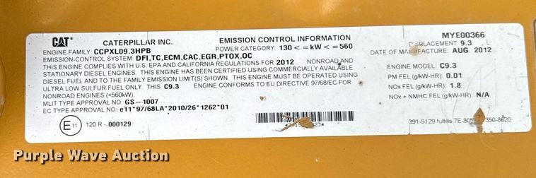 image for item EM2225 2013 Caterpillar 336E L excavator