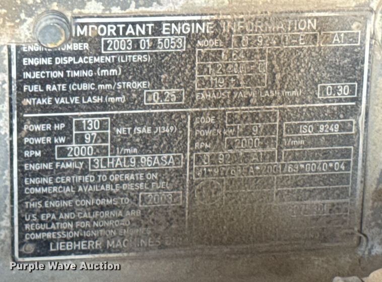 image for item EM2232 2004 John Deere 655C Series II track loader