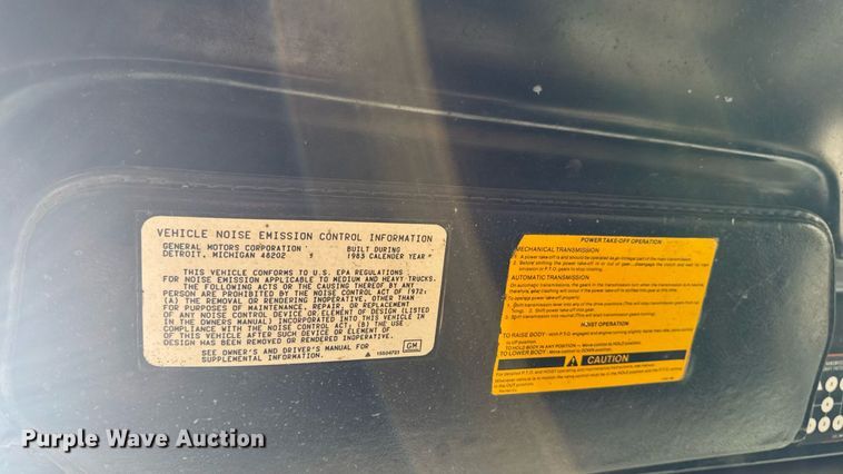 image for item EM2233 1983 Chevrolet Kodiak dump truck