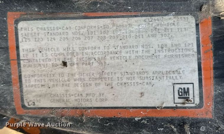 image for item EM2233 1983 Chevrolet Kodiak dump truck