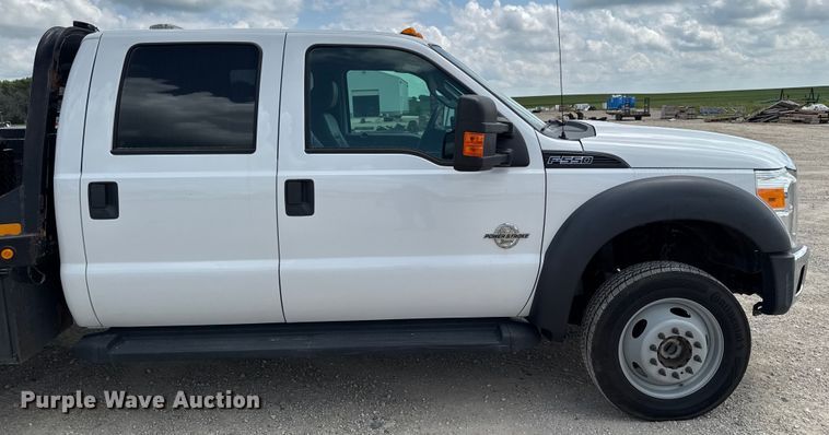image for item EM2237 2016 Ford F550 Crew Cab flatbed truck