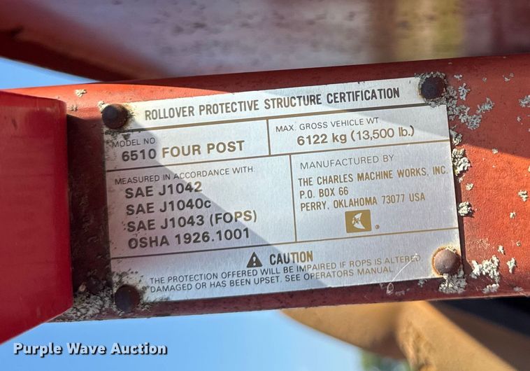 image for item EM2248 1987 Ditch Witch 6510 trencher