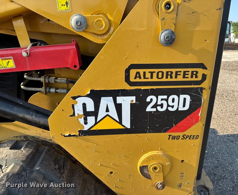 image for item EM2255 2018 Caterpillar 259D tracked skid steer loader
