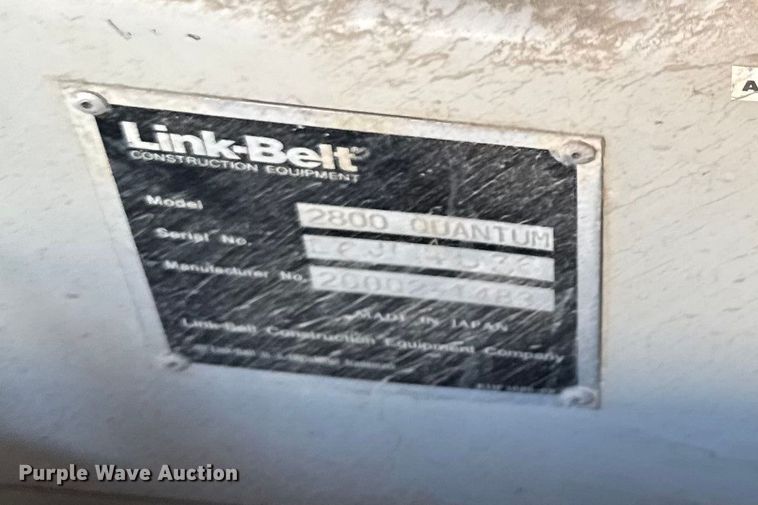 image for item EM2263 2000 Link Belt 2800 Quantum excavator