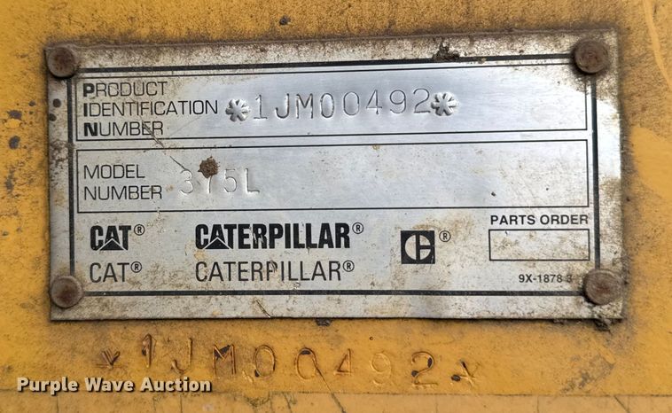 image for item EM2266 2000 Caterpillar 375 L excavator