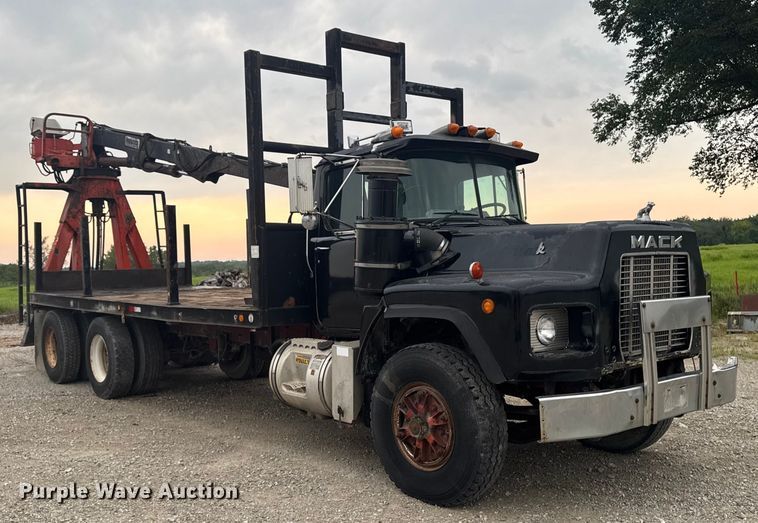 image for item EM2267 1990 Mack RB688S crane truck