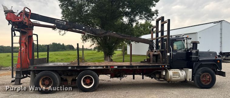 image for item EM2267 1990 Mack RB688S crane truck
