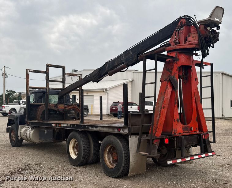 image for item EM2267 1990 Mack RB688S crane truck