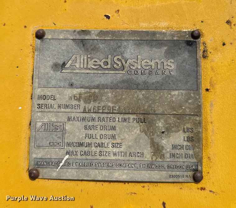 image for item EM2287 Allied systems W6F PC winch