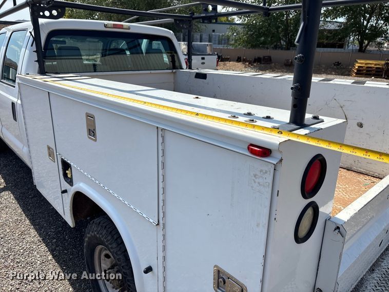 image for item EM5062 2011 Ford F250 Super Duty XL Crew Cab utility bed pickup truck