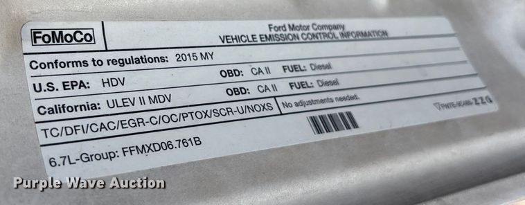 image for item EM5063 2015 Ford F250 Super Duty XLT Crew Cab pickup truck