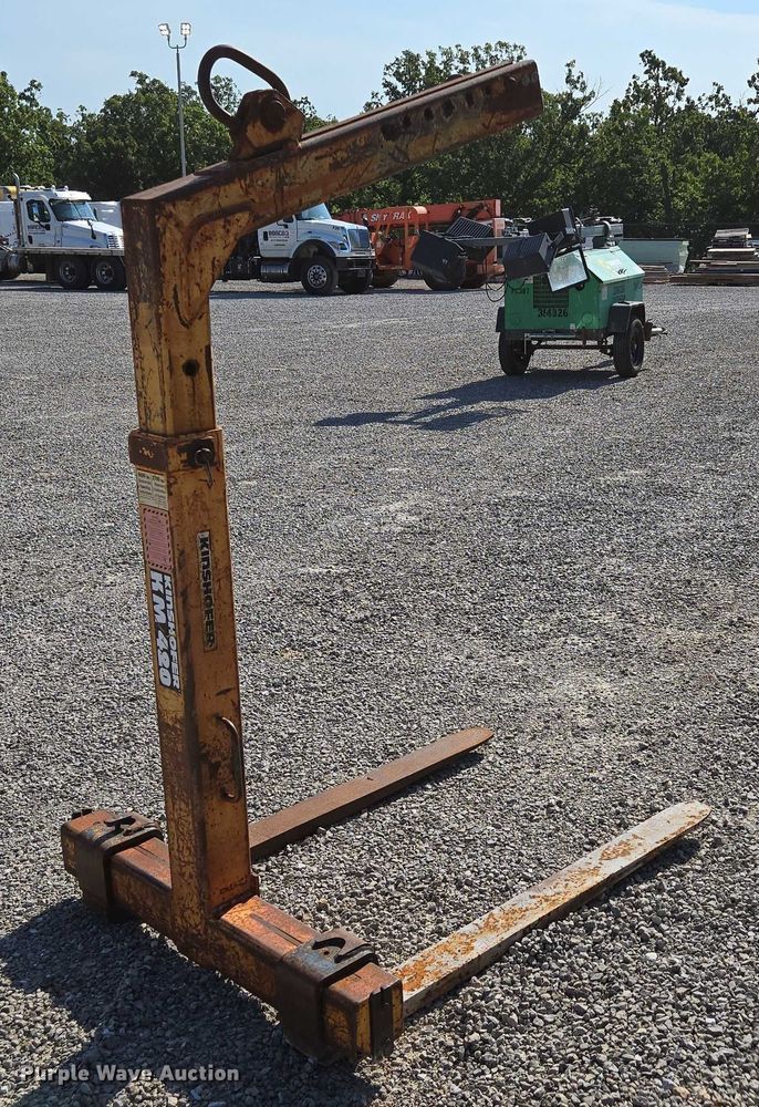 image for item EN2077 2007 Kinshofer KM420 crane pallet forks