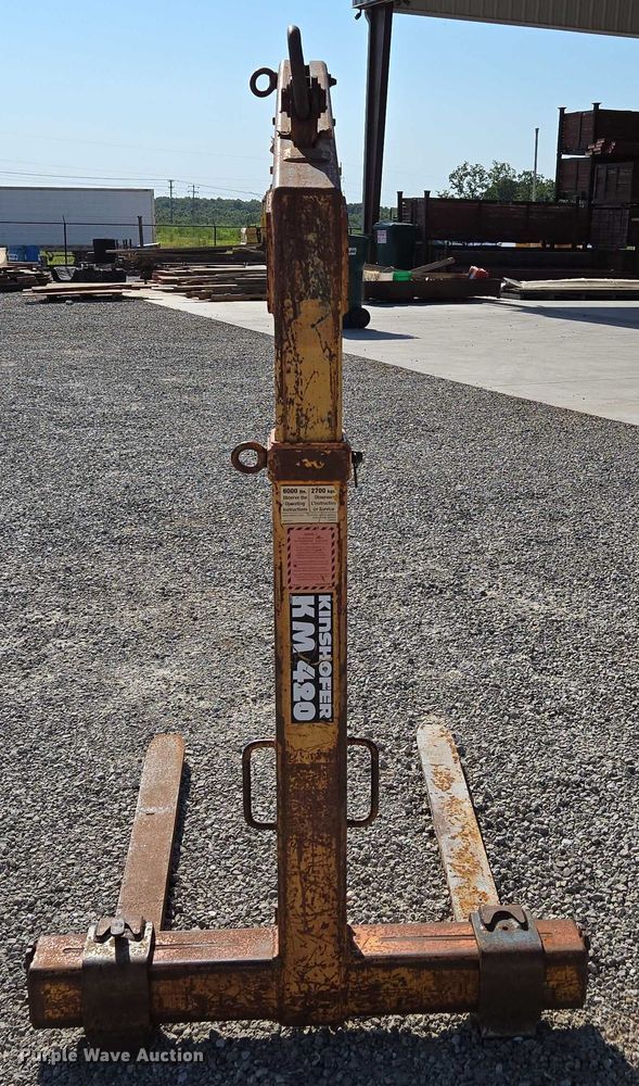 image for item EN2077 2007 Kinshofer KM420 crane pallet forks