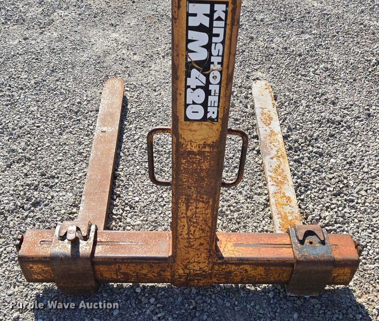 image for item EN2077 2007 Kinshofer KM420 crane pallet forks