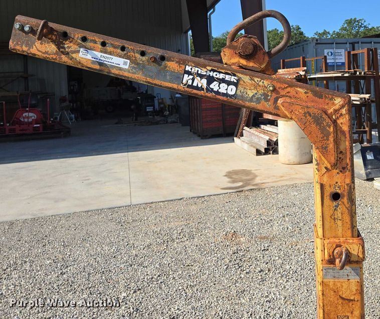 image for item EN2077 2007 Kinshofer KM420 crane pallet forks