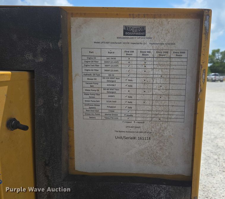 image for item EN2079 Vermeer Vac-Tron L P573XDT vacuum excavator