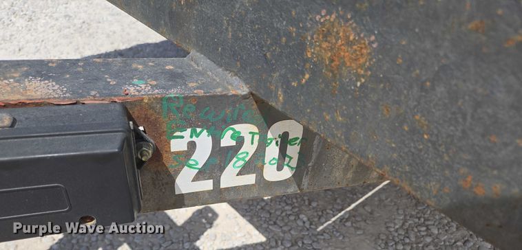 image for item EN2083 1995 Belshe equipment trailer