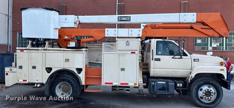 CAMIóN CON CANASTILLA 2000 GMC TEREX