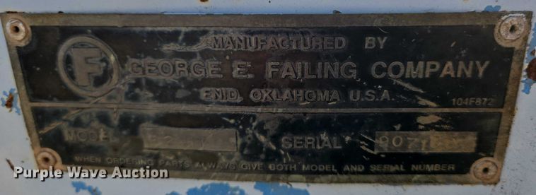 image for item EN8295 1991 Ford F700 drilling rig truck