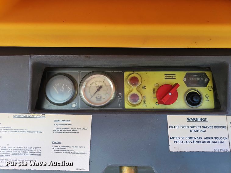 image for item EO1611 2013 Atlas Copco XAS 185 JD air compressor