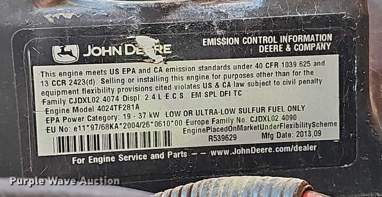 image for item EO1611 2013 Atlas Copco XAS 185 JD air compressor