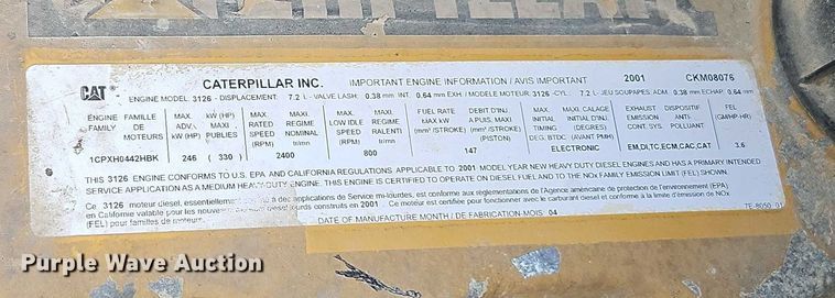 image for item EO4599 2001 GMC C6500 utility / service truck