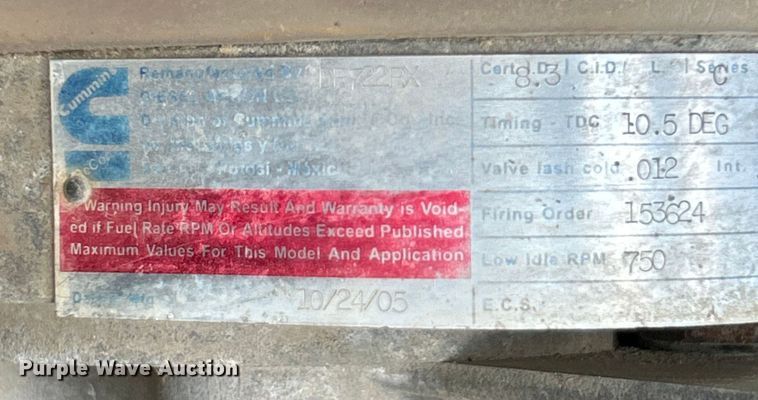 image for item ET3028 1995 Ford LN8000 tank truck