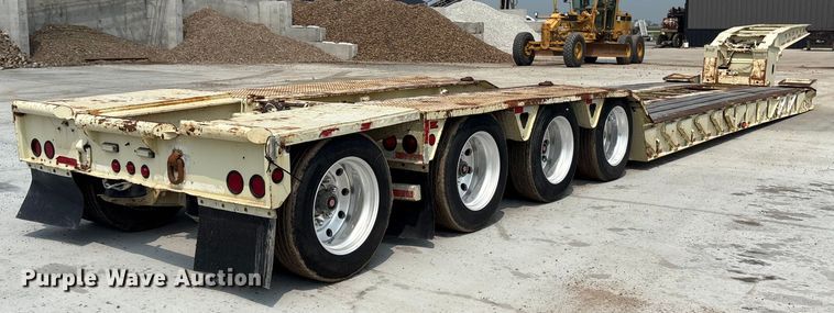 image for item ET8511 1998 Trail King TK100HDG-503 lowboy equipment trailer
