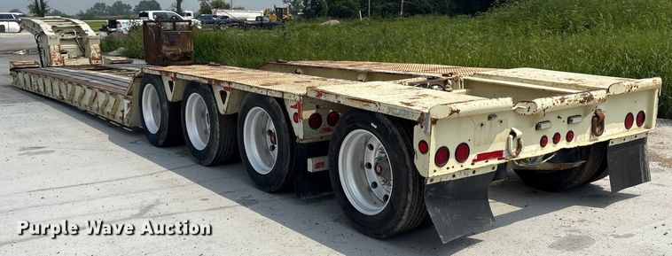 image for item ET8511 1998 Trail King TK100HDG-503 lowboy equipment trailer